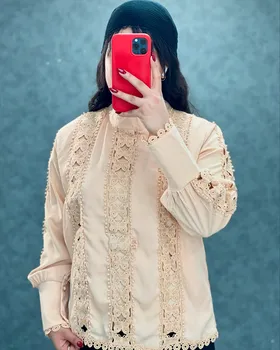 شومیز ترکیبی گیپور