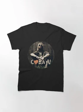 تیشرت nirvana نیروانا Kurt Cobain Grunge Music Icon Tee کد 174571