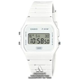 ساعت کاسیو دیجیتالی سفید Casio F-91WB-7AD
