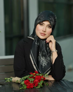 روسری دست دوز ابریشم