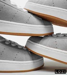 کفش کتانی مردانه طوسی سفید ADIDAS stan smith