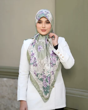روسری دست دوز مجلسی ابریشم