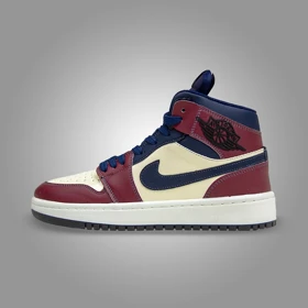 نایک ایر جردن 1 ساق‌دار زرشکی کرم (Nike Air Jordan 1 Crimson Cream) کد 2341