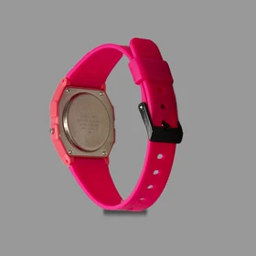 ساعت کاسیو یونیسکس صورتی تیره Casio F91-W Unisex Dark Pink