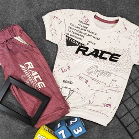 تیشرت شلوارک پسرانه RACE
