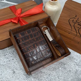 کیف پول جیبی مردانه چرم طبیعی مناسب هدیه