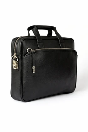 کیف اداری چرمی با قفل رمزی کناری