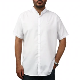 پیراهن آستین کوتاه ساده مردانه برند مد مدل 14112194