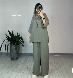 ست تونیک و شلوار تافته 3