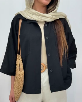 شومیز آستین دکمه
