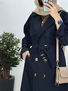 بارانی بلند ضد آب دنیز