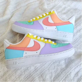 کفش اسپرت air force طرح Low PASTEL COLORS ایرفورس نایک nike