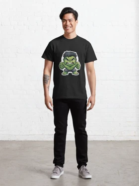 تیشرت کلاسیک مارول تیشرت Marvel طرح Hulkpedia