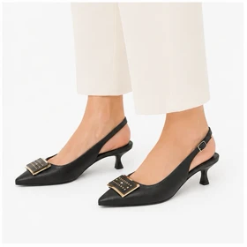 کفش مجلسی زنانه پاشنه‌دار 3 سانت مدل 400322 _ sandal valentino