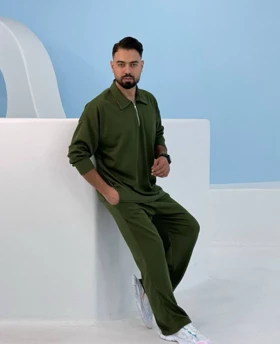 ست دورس زیپ‌دار و شلوار بگ