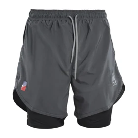 شلوارک کشاله دار ورزشی مردانه نایک مدل Dri Fit-4H0213 طوسی