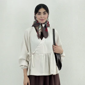شومیز زنانه مودال پایین چین‌دار | آی بولک