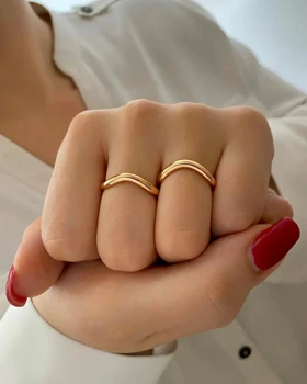 انگشتر آینه ای موج دار ژوپینگ