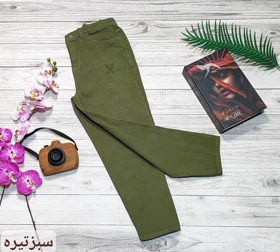 شلوار کتان مام فیت کد 10132