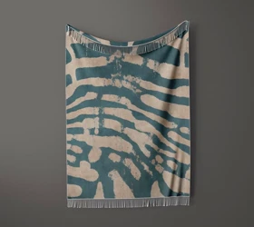 شال مبل ریش دار sofa shawl 263