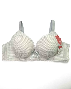 سوتین زنانه اسفنجی چهارخونه ریز سیلکا