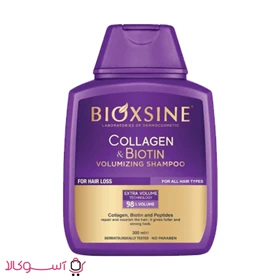 شامپو ضدریزش بیوکسین بنفش مدل Collagen & Biotin حجم 300 میل