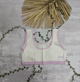 نیم‌تنه دخترانه بدون پد 104568(طرح رندوم)