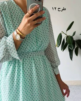 پیراهن حریر سرمه سری 14