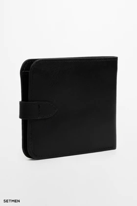 کیف پول چرم ساده ست من