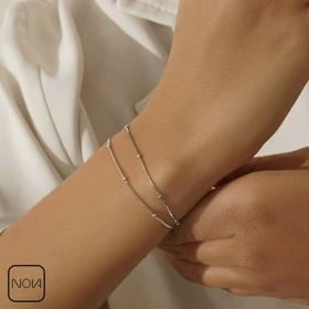 دستبند نقره کد 351274