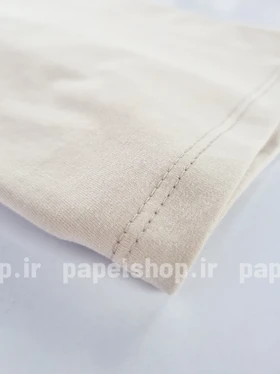 تیشرت کراپ یقه گرد طرح استیچ