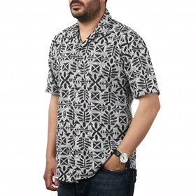 پیراهن آستین کوتاه کنفی مردانه تن کوک مدل 1111114