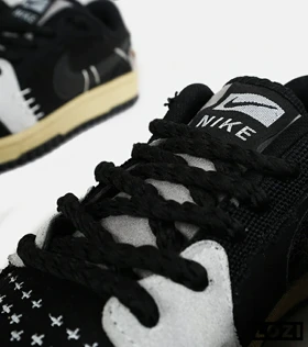 کفش کتانی مردانه و زنانه مشکی کرم NIKE jordan Vodoo