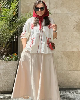 شومیز گلدوزی