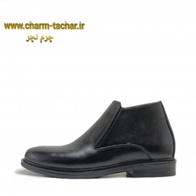 نیم بوت مردانه بغل زیپ‌دار چرم طبیعی کد 142
