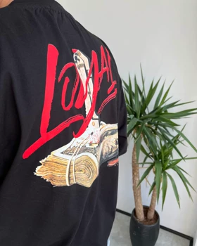 تیشرت یقه گرد LOYAL رنگ مشکی
