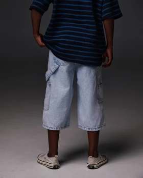 شلوارک جین آبی روشن