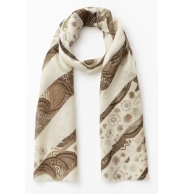 شال زنانه نخی گل‌دار وارداتی کیفیت عالی