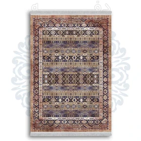 فرشینه از جنس پارچه هازان مخمل ترک طرح گلیم برند دفه کد DDGG 145
