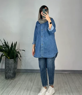 مانتو جین کاغذی نگار 2