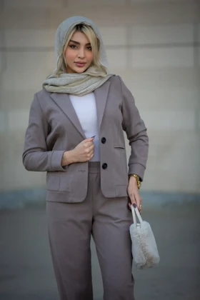 کت زنانه یقه E اسپرت لامر