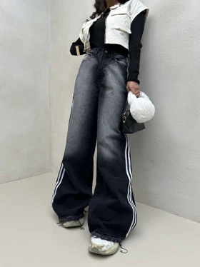 شلوار بگ دو خط