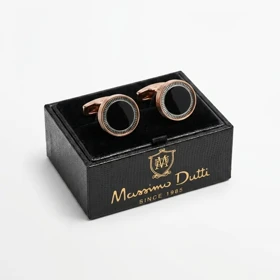دکمه سردست لاکچری طرح چشم ماهی برند Massimo Dutti