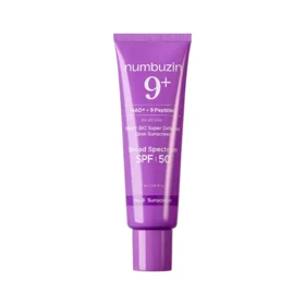 کرم ضد آفتاب و جوانساز نامبوزین شماره 9 مدل NAD Bio Super Defense Glow SPF 50 حاوی 9 نوع پپتاید - حجم 50 میلی‌لیتر