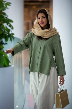 مانتو بابوس خطی ZARA