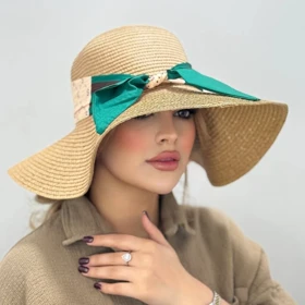 کلاه ساحلی گوچی سبز