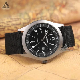 ساعت کاسیو بند برزنتی Casio MW-240-504 (مشکی)
