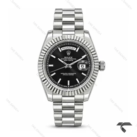 ساعت رولکس دی دیت مردانه استیل صفحه مشکی Rolex-11429-G