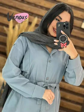 مانتو کمرگت پایین ریش