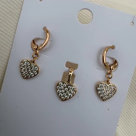 نیم ست قلب ژوپینگ قفل کلیپسی بدون زنجیر